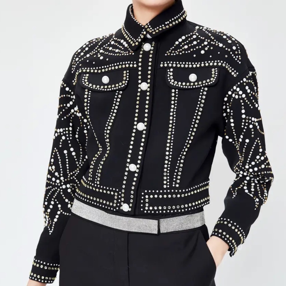 Studded Black Fashion Jacket